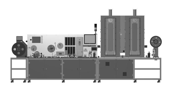連續(xù)式NC膜粘膜劃膜一體機(jī)（卷對(duì)卷） Reel to reel | NC membrane lamination | Dispensing reagent lines